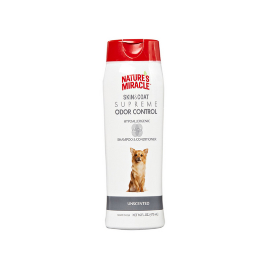 Nature’s Miracle Skin & Coat Supreme Odor Control – Hypoallergenic Shampoo & Conditioner - 16oz