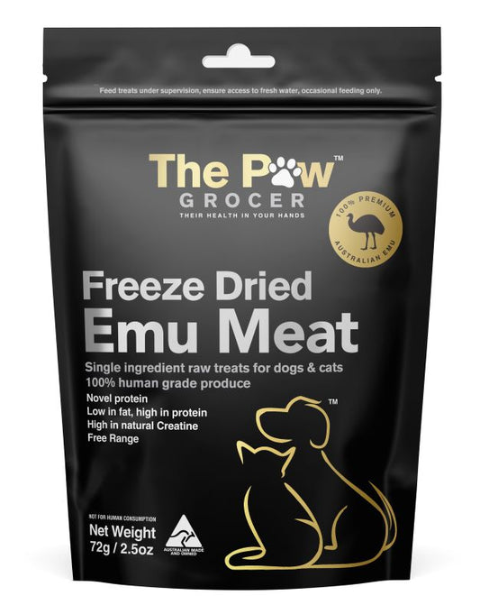 The Paw Grocer Emu Meat Freeze-Dried Treats 72g
