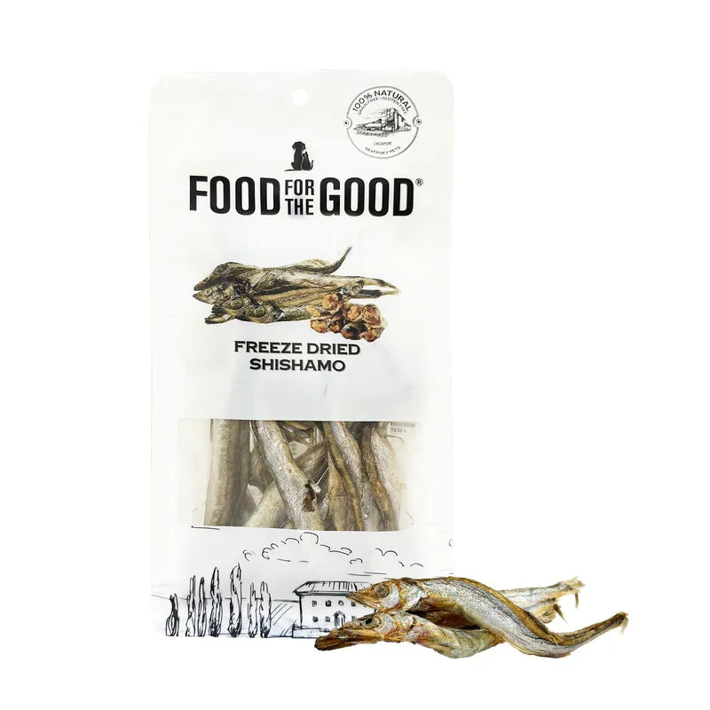 Food For The Good Freeze Dried Shishamo Cat & Dog Treats - 50g