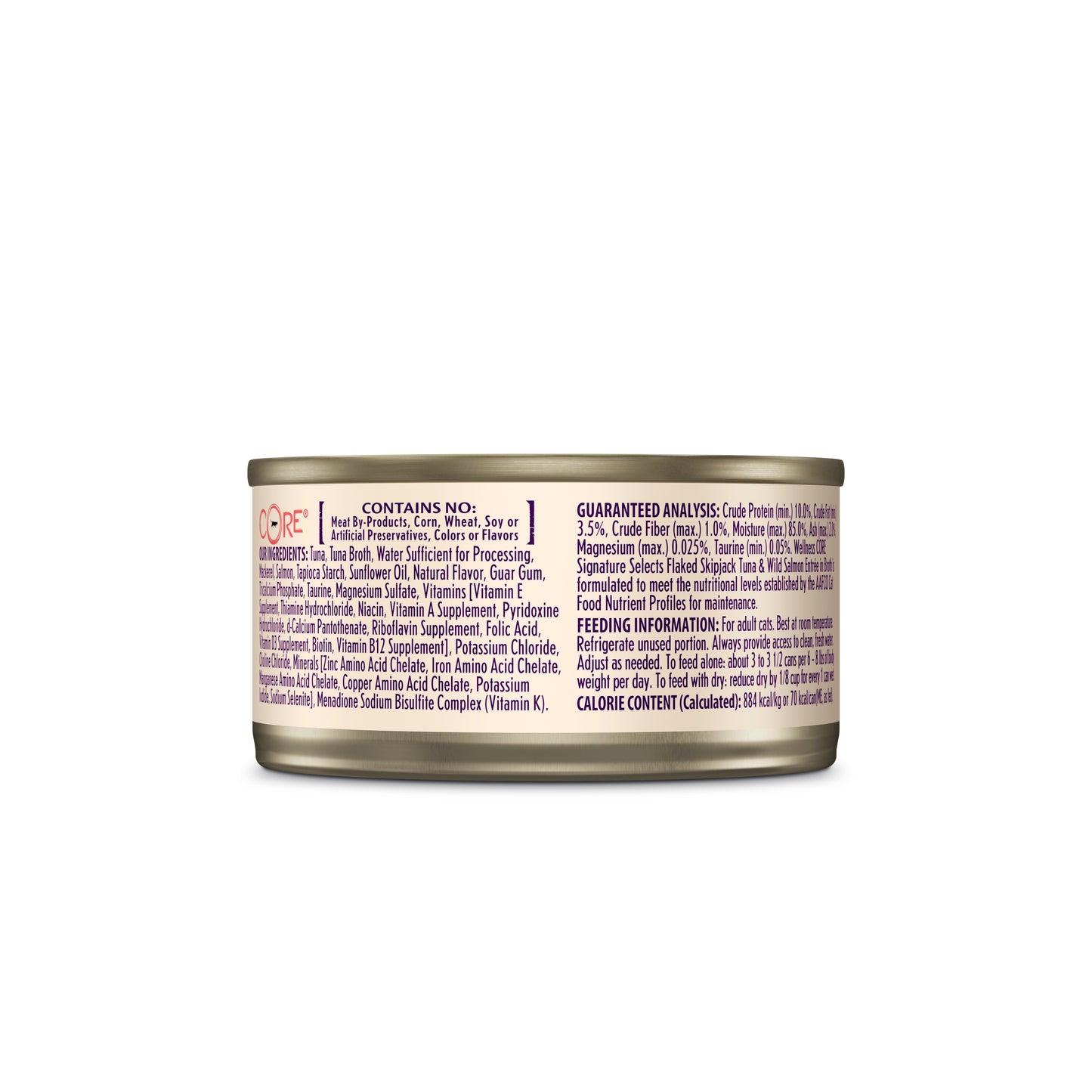Wellness Core Signature Selects - Flaked Skipjack Tuna & Wild Salmon Entrée Wet Cat Food