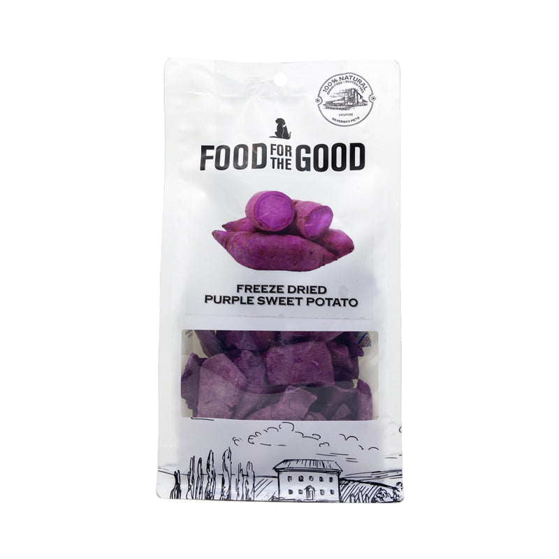 Food For The Good Freeze Dried Purple Sweet Potato Cat & Dog Treats - 100g