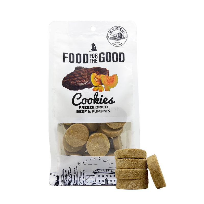 Food For The Good Freeze Dried Cookies Beef & Pumpkin - 70g