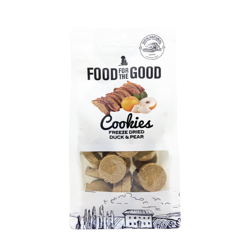 Food For The Good Freeze Dried Cookies Duck & Pear - 70g
