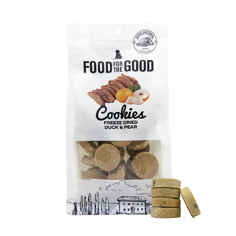 Food For The Good Freeze Dried Cookies Duck & Pear - 70g