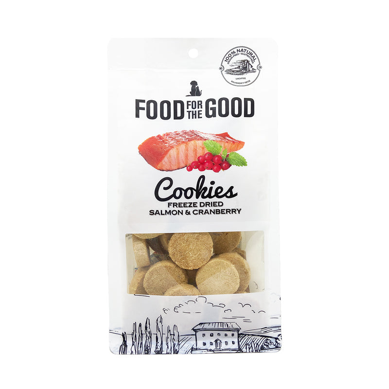 Food For The Good Freeze Dried Cookies Salmon & Cranberry - 70g