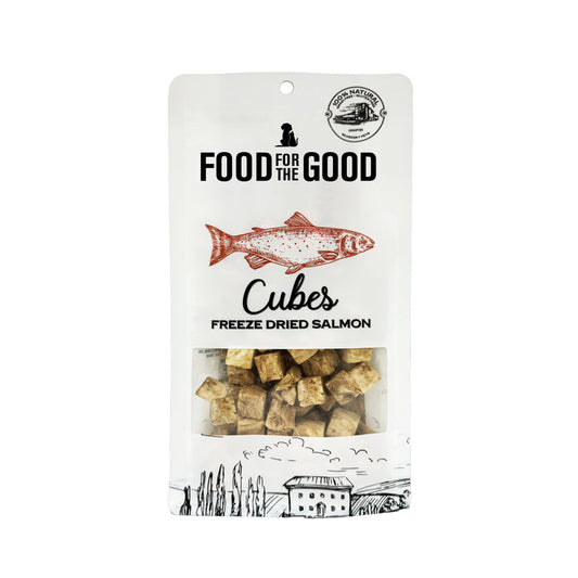 Food For The Good Freeze Dried Salmon Cubes Cat & Dog Treats - 70g