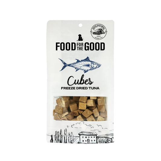 Food For The Good Freeze Dried Tuna Cubes Cat & Dog Treats - 70g