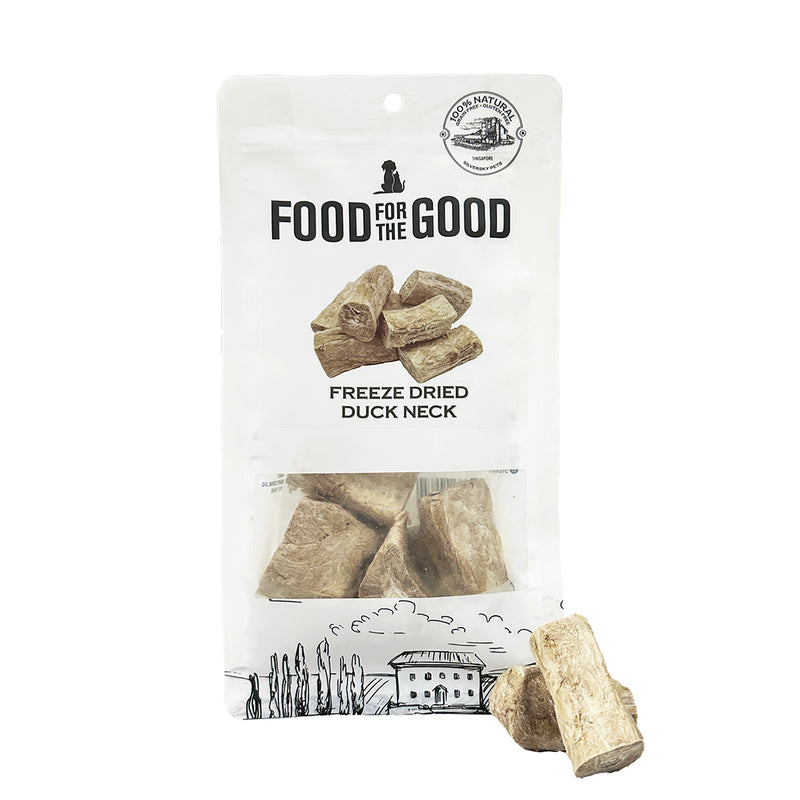 Food For The Good Freeze Dried Duck Neck Cat & Dog Treats - 70g