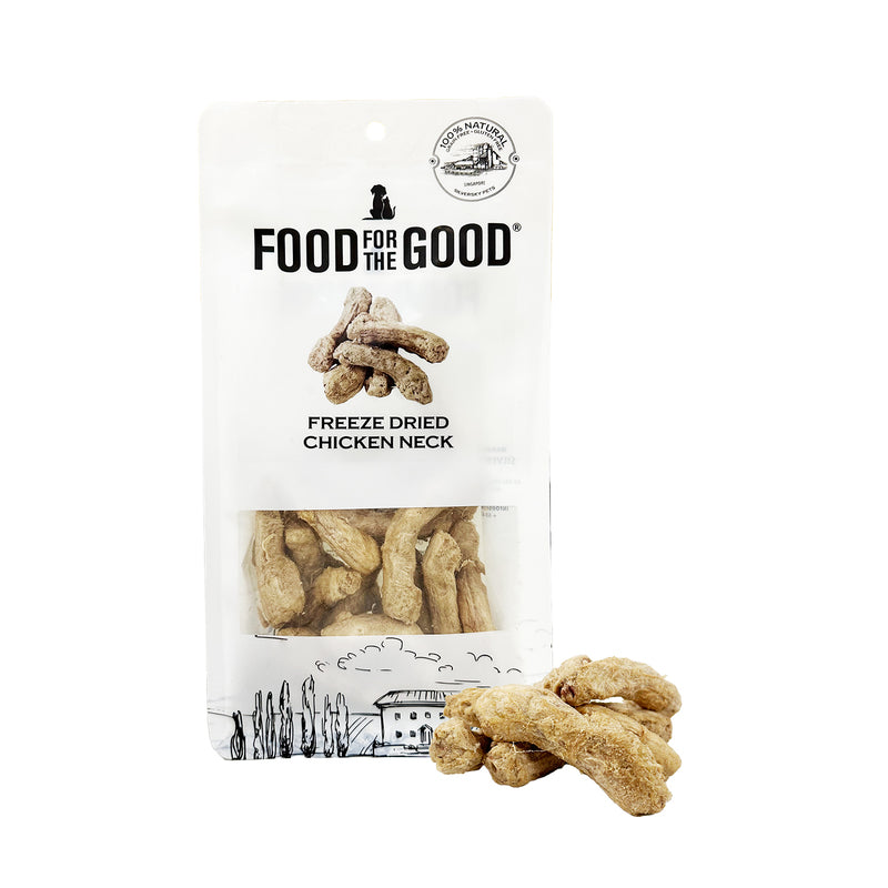 Food For The Good Freeze Dried Chicken Neck Cat & Dog Treats - 70g