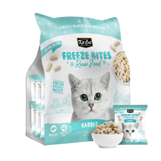 Kit Cat Freeze Bites Raw Food for Cats - Rabbit (225g)