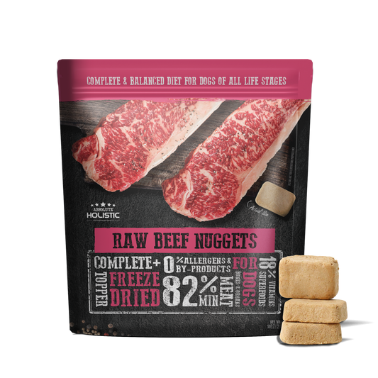Absolute Holistic Complete & Balanced Freeze Dried Raw Nuggets Dog Food - Beef (14oz)