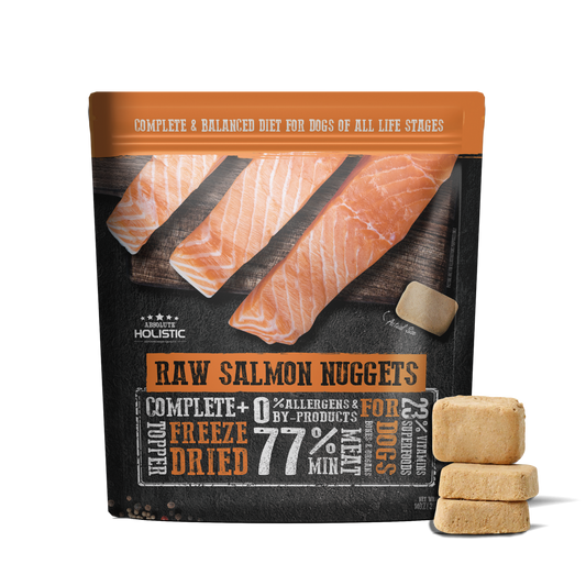 Absolute Holistic Complete & Balanced Freeze Dried Raw Nuggets Dog Food - Salmon (14oz)