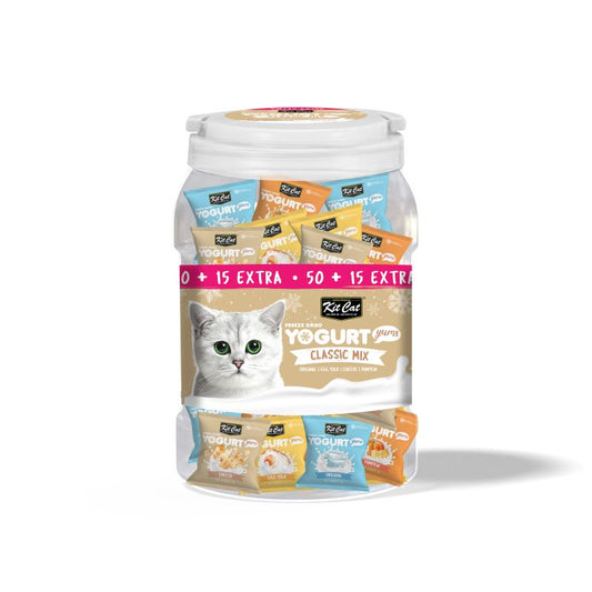 Kit Cat Yogurt Yums Freeze Dried Treats Tub for Cats - Classic Mix 65g