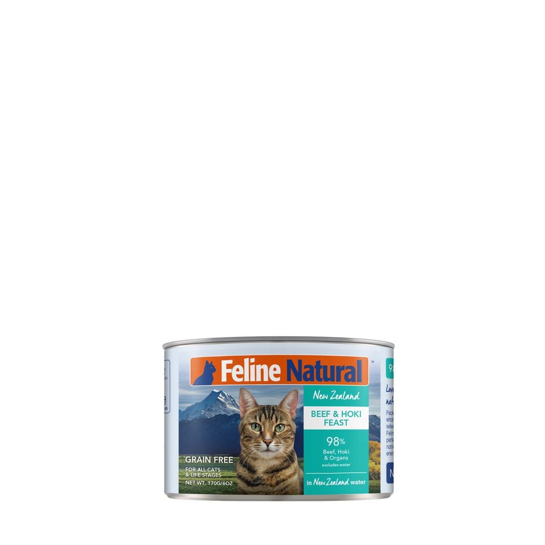 Feline Natural Canned Beef & Hoki 170gm /12 Cans