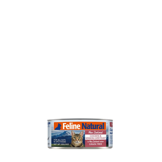 Feline Natural Canned Chicken & Venison 85gm /24 Cans