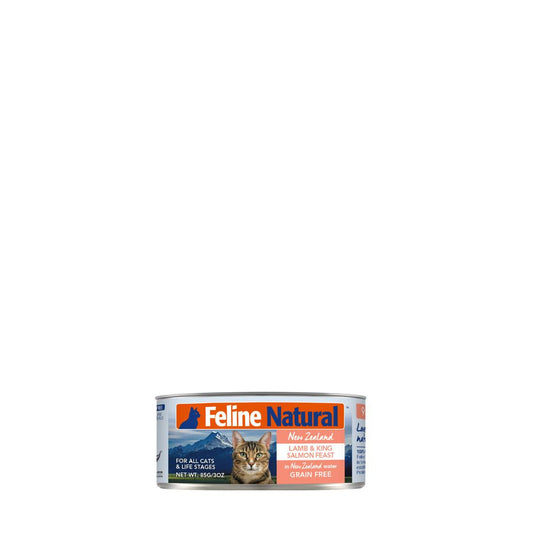 Feline Natural Canned Lamb & Salmon 85gm /24 Cans