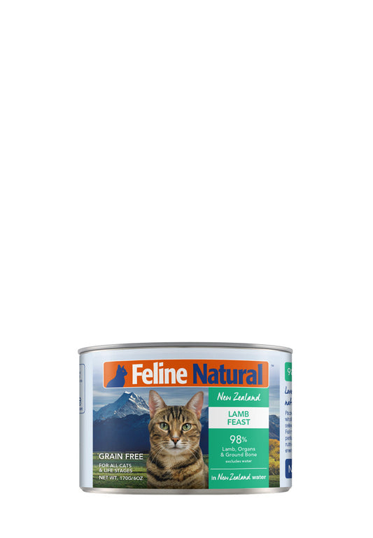 Feline Natural Canned Lamb 170gm /12 Cans