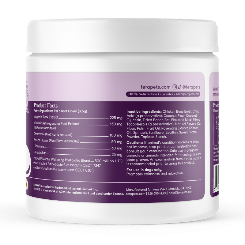 Fera Pets Calming Soft Chews 11.1oz