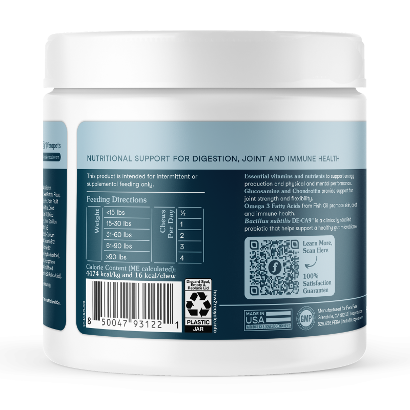 Fera Pets Multivitamin Soft Chews 11.1oz