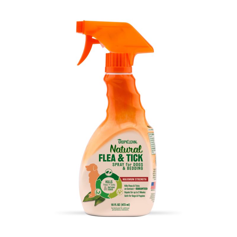 Tropiclean Natural Flea & Tick Spray For Dogs & Bedding 16oz