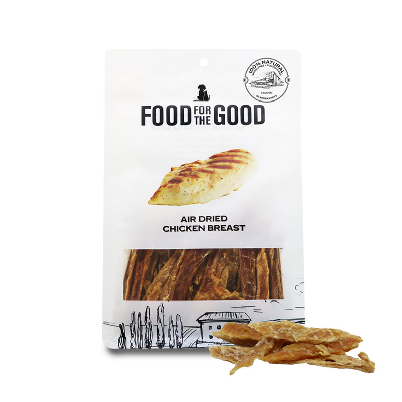Food For The Good Air Dried Chicken Breast Cat & Dog Treats - 300g