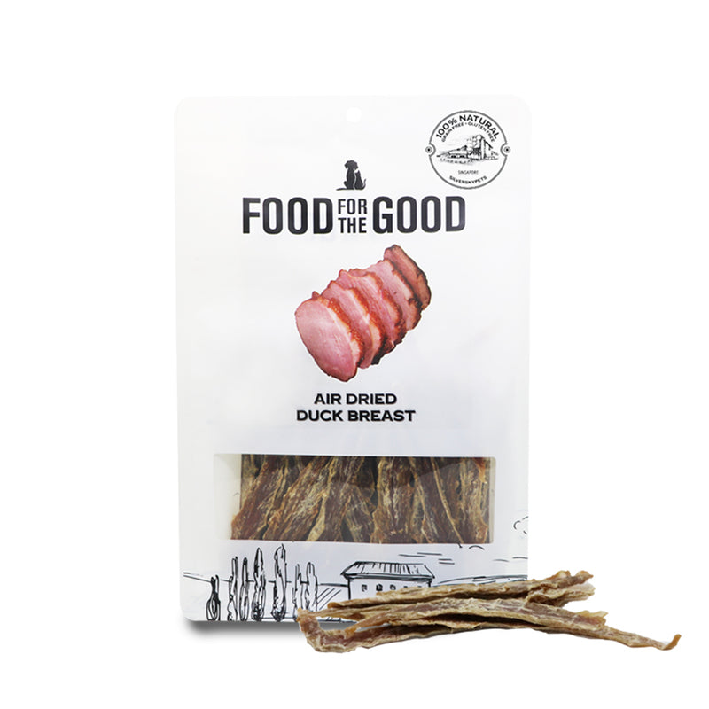 Food For The Good Air Dried Duck Breast Cat & Dog Treats - 300g