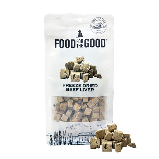 Food For The Good Freeze Dried Beef Liver Cat & Dog Treats - 80g