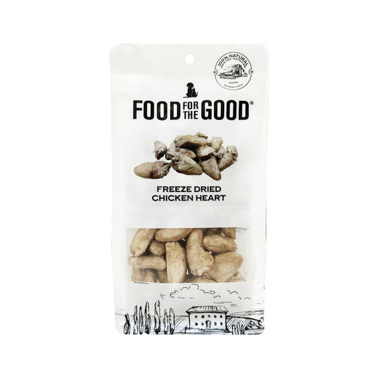 Food For The Good Freeze Dried Chicken Hearts Cat & Dog Treats - 70g