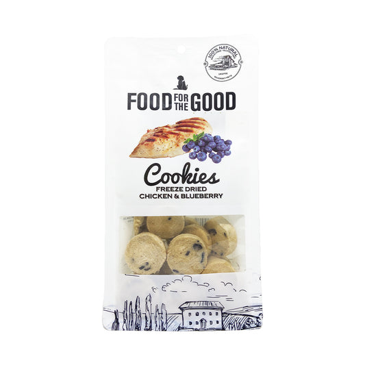 Food For The Good Freeze Dried Cookies Chicken & Blueberry - 70g