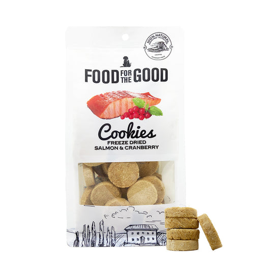 Food For The Good Freeze Dried Cookies Salmon & Cranberry - 70g