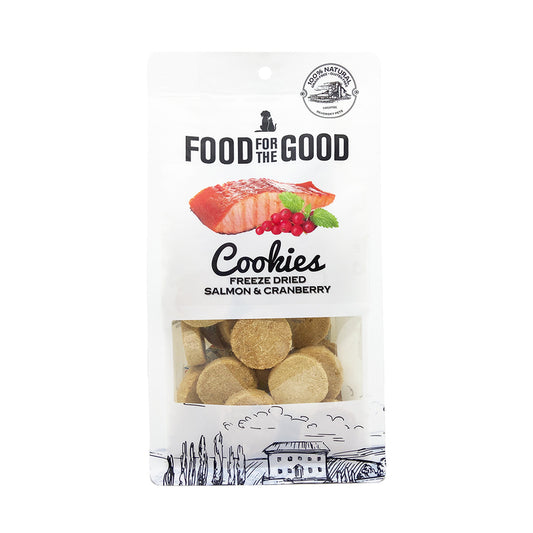 Food For The Good Freeze Dried Cookies Salmon & Cranberry - 70g