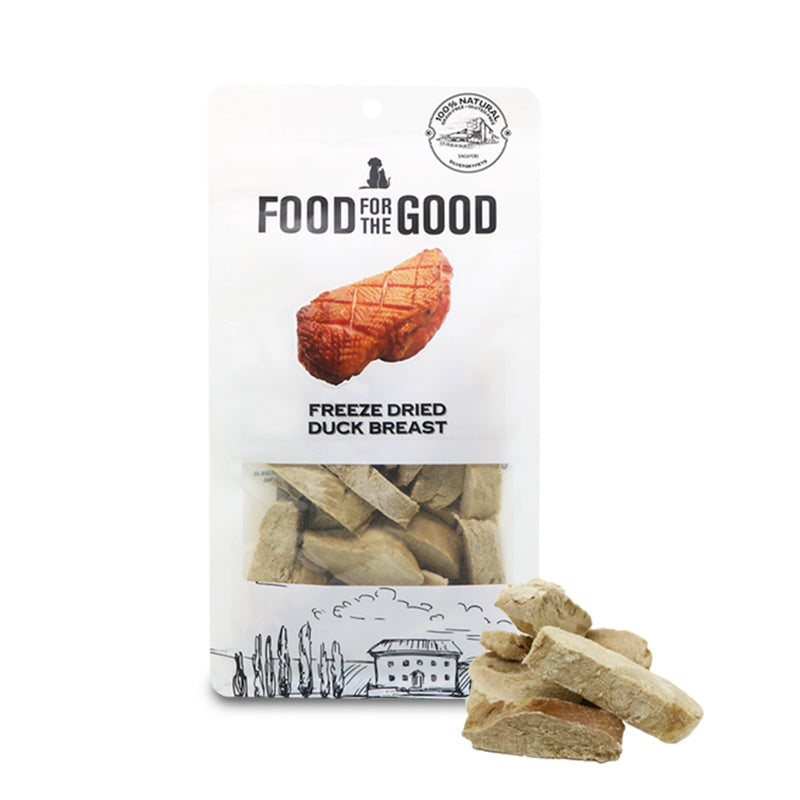Food For The Good Freeze Dried Duck Breast Cat & Dog Treats - 70g