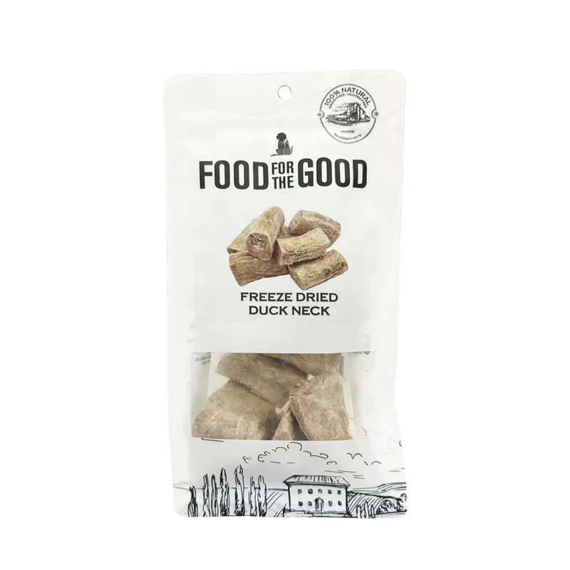 Food For The Good Freeze Dried Duck Neck Cat & Dog Treats - 70g