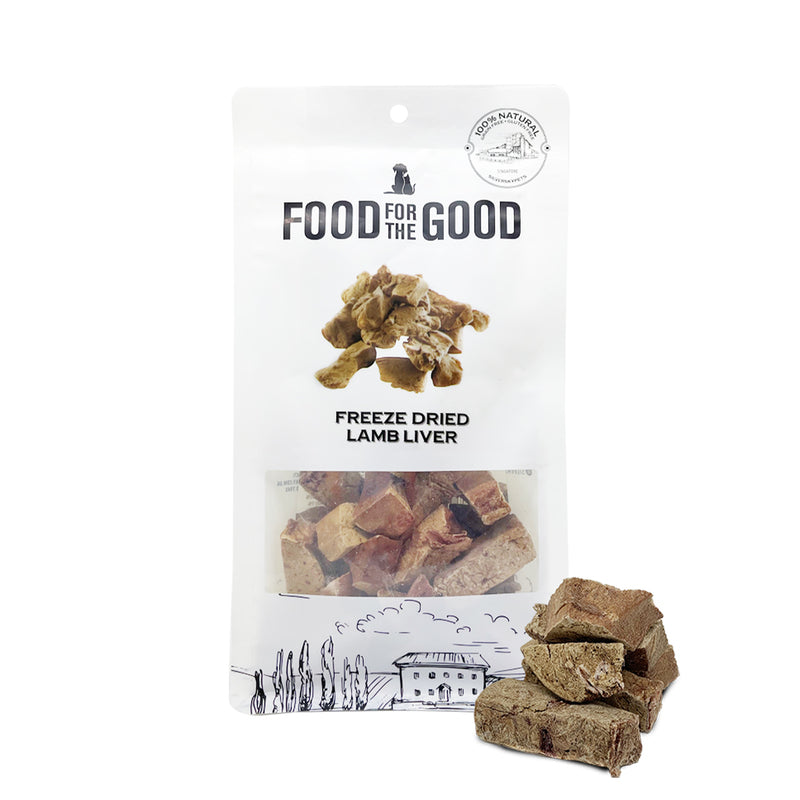 Food For The Good Freeze Dried Lamb Liver Cat & Dog Treats - 70g
