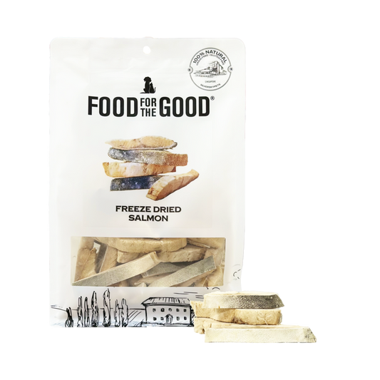 Food For The Good Freeze Dried Salmon with Dried Skin Cat & Dog Treats - 180g