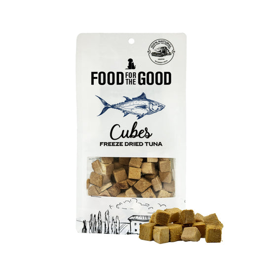 Food For The Good Freeze Dried Tuna Cubes Cat & Dog Treats - 70g