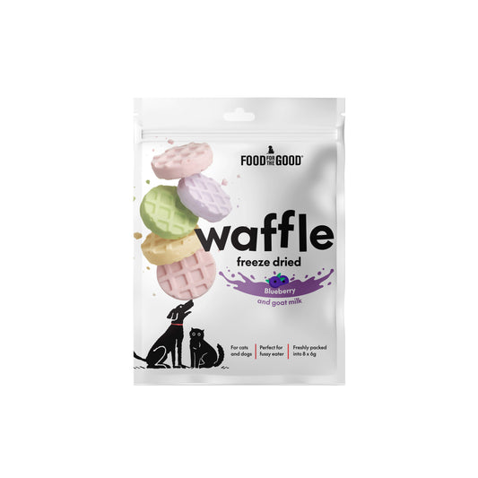 Food For The Good Freeze Dried Waffle - Blueberry & Goat Milk