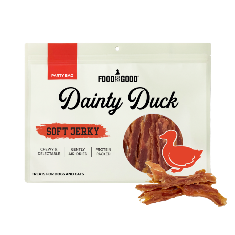 Food For The Good - Party Bag Duck Soft Jerky Cat & Dog Treats (400g)