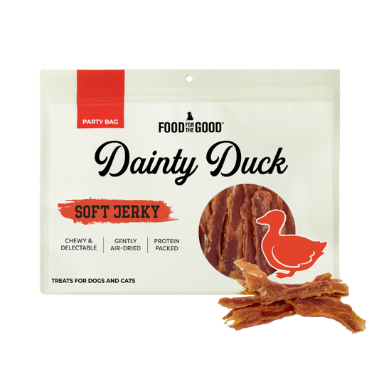 Food For The Good - Party Bag Duck Soft Jerky Cat & Dog Treats (400g)