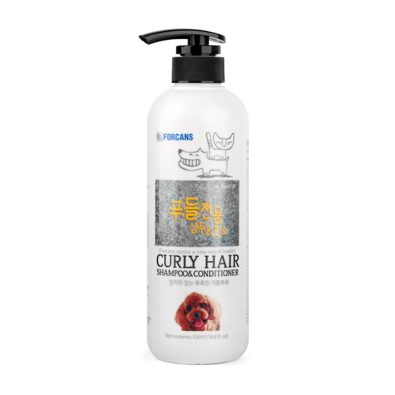 Forcans Curly Hair Shampoo & Conditioner for Cats & Dogs - 550ml