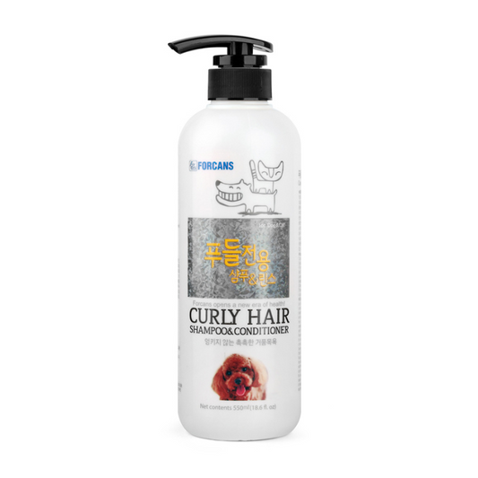 Forcans Curly Hair Shampoo & Conditioner for Cats & Dogs - 550ml
