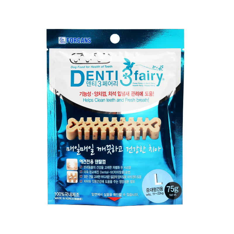 Forcans Dog Treat Dental Chew Fairy Denti 3 - 75g