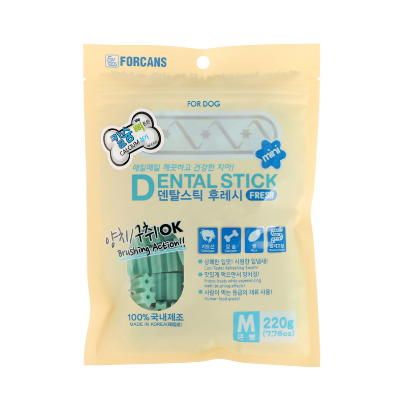 Forcans Dog Treats Calcium Dental Stick - 220g