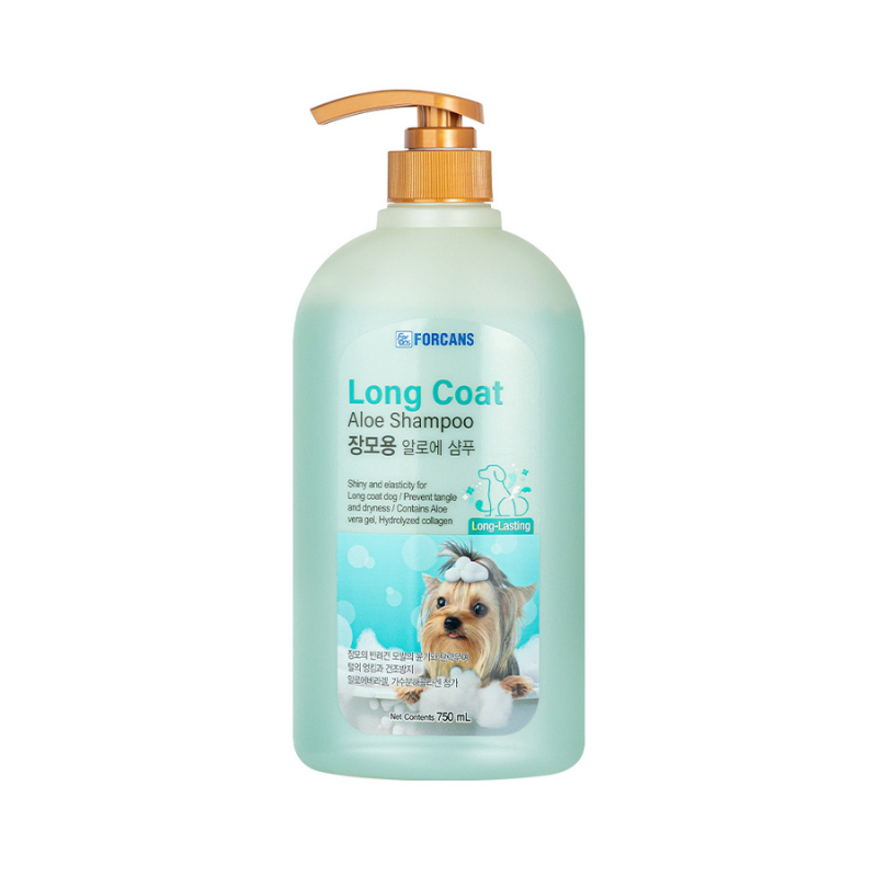 Forcans Long Coat Aloe Shampoo for Cats & Dogs [2 Sizes]