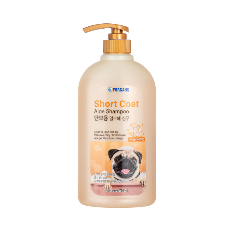 Forcans Short Coat Aloe Shampoo for Cats & Dogs [2 Sizes]