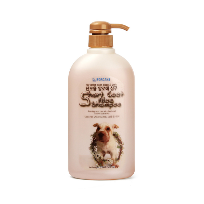 Forcans Short Coat Aloe Shampoo for Cats & Dogs [2 Sizes]