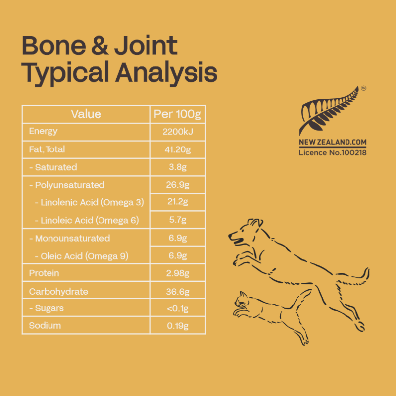 Fourflax Bone & Joint Nutritional Oil Supplement For Cats & Dogs [2 Sizes]
