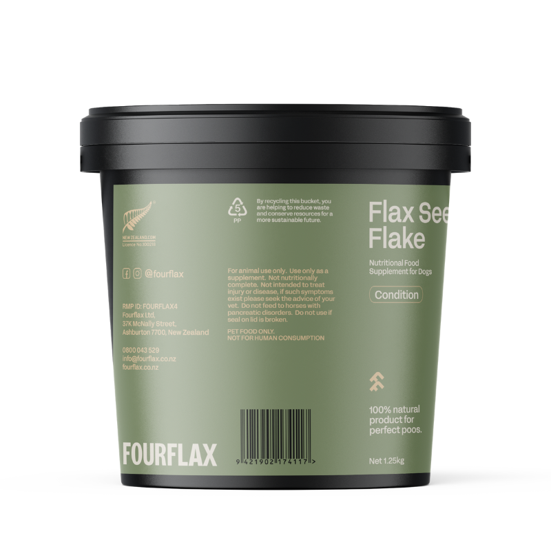 Fourflax Flax Seed Flake Nutritional Food Supplement For Cats & Dogs [2 Sizes]