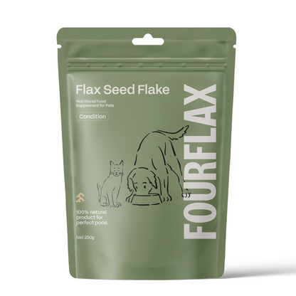 Fourflax Flax Seed Flake Nutritional Food Supplement For Cats & Dogs [2 Sizes]