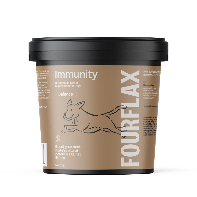 Fourflax Immunity Nutritional Powder Supplement For Cats & Dogs [3 Sizes]